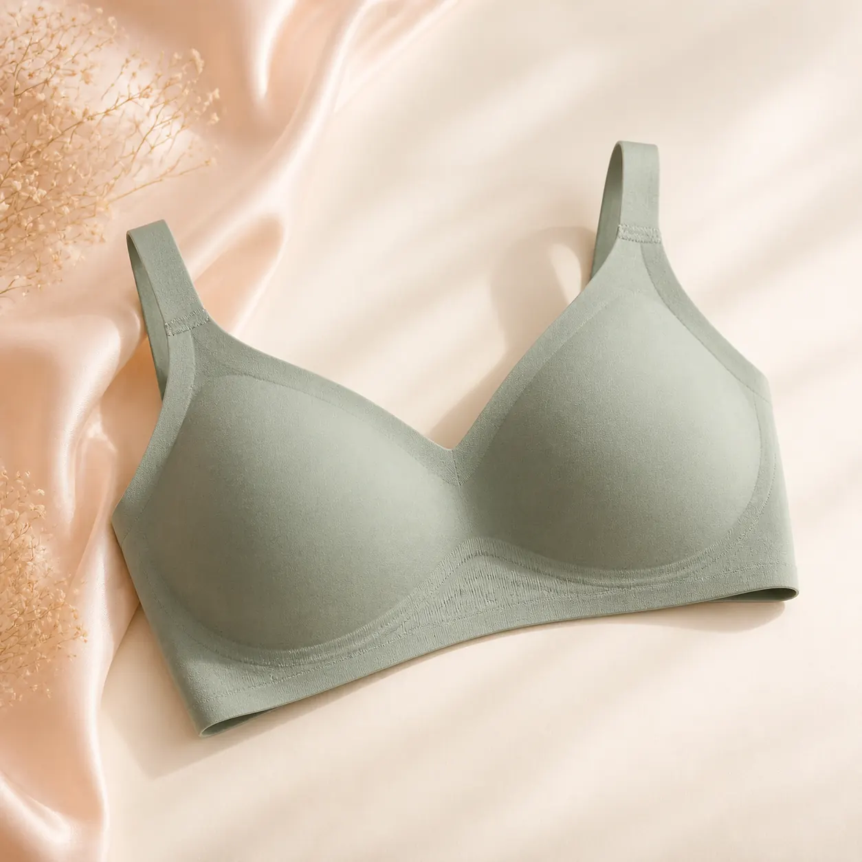 Soutien-gorge confort vert doux