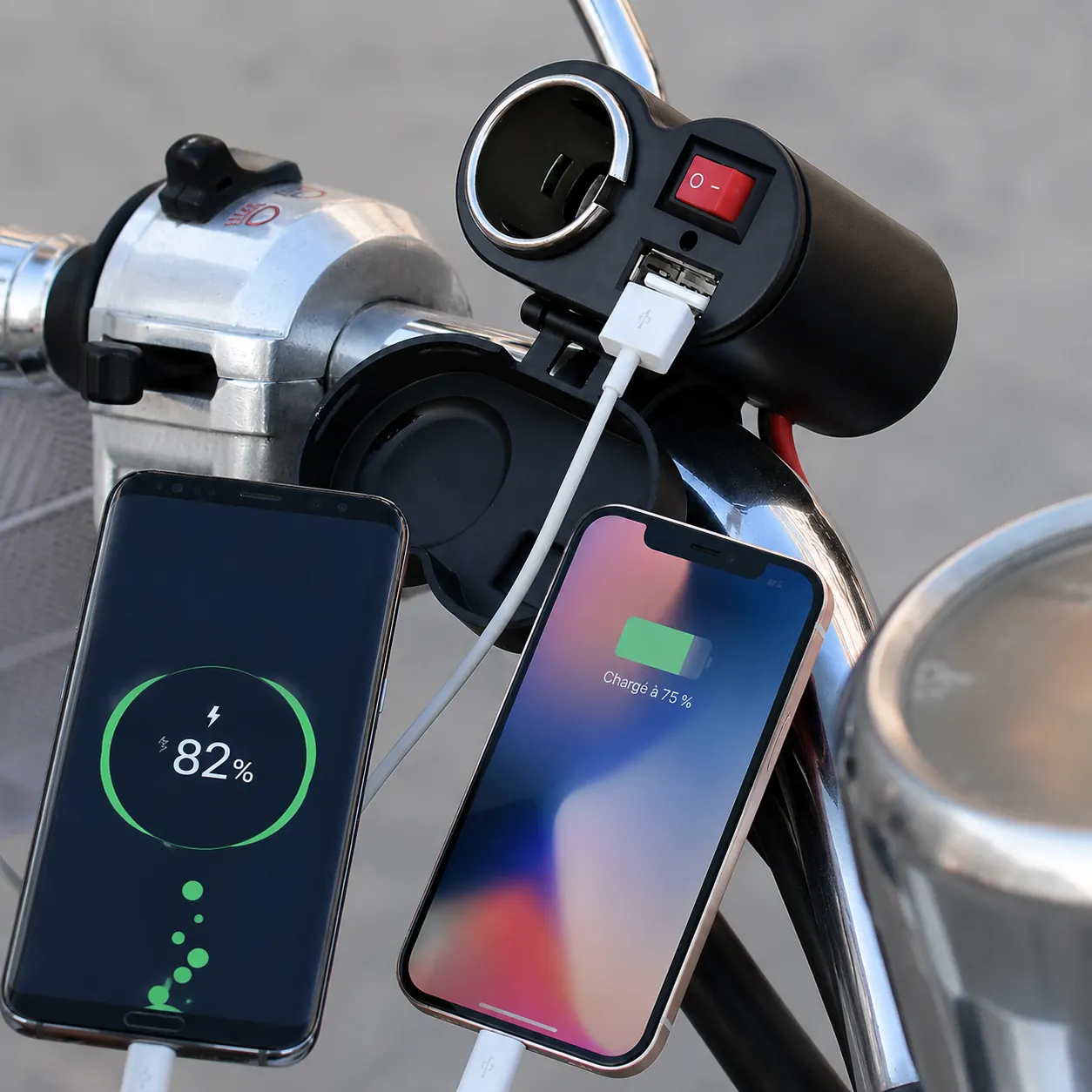 Chargeurs 2 EN 1 pour Moto