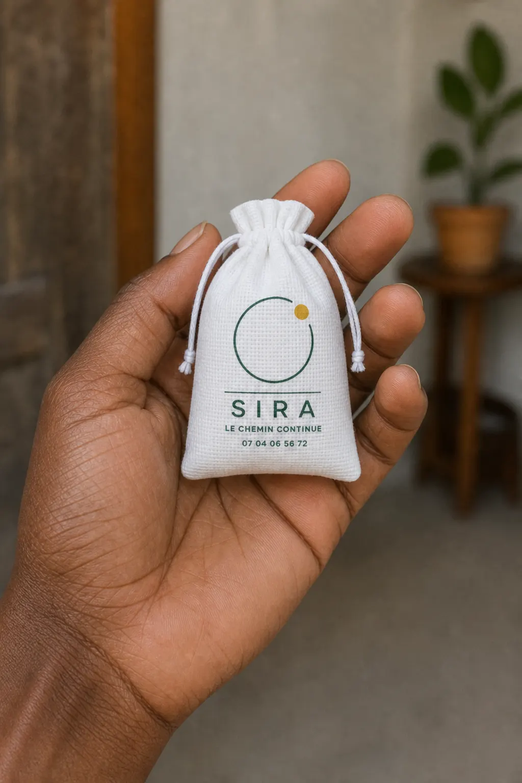 SIRA tenu dans la main