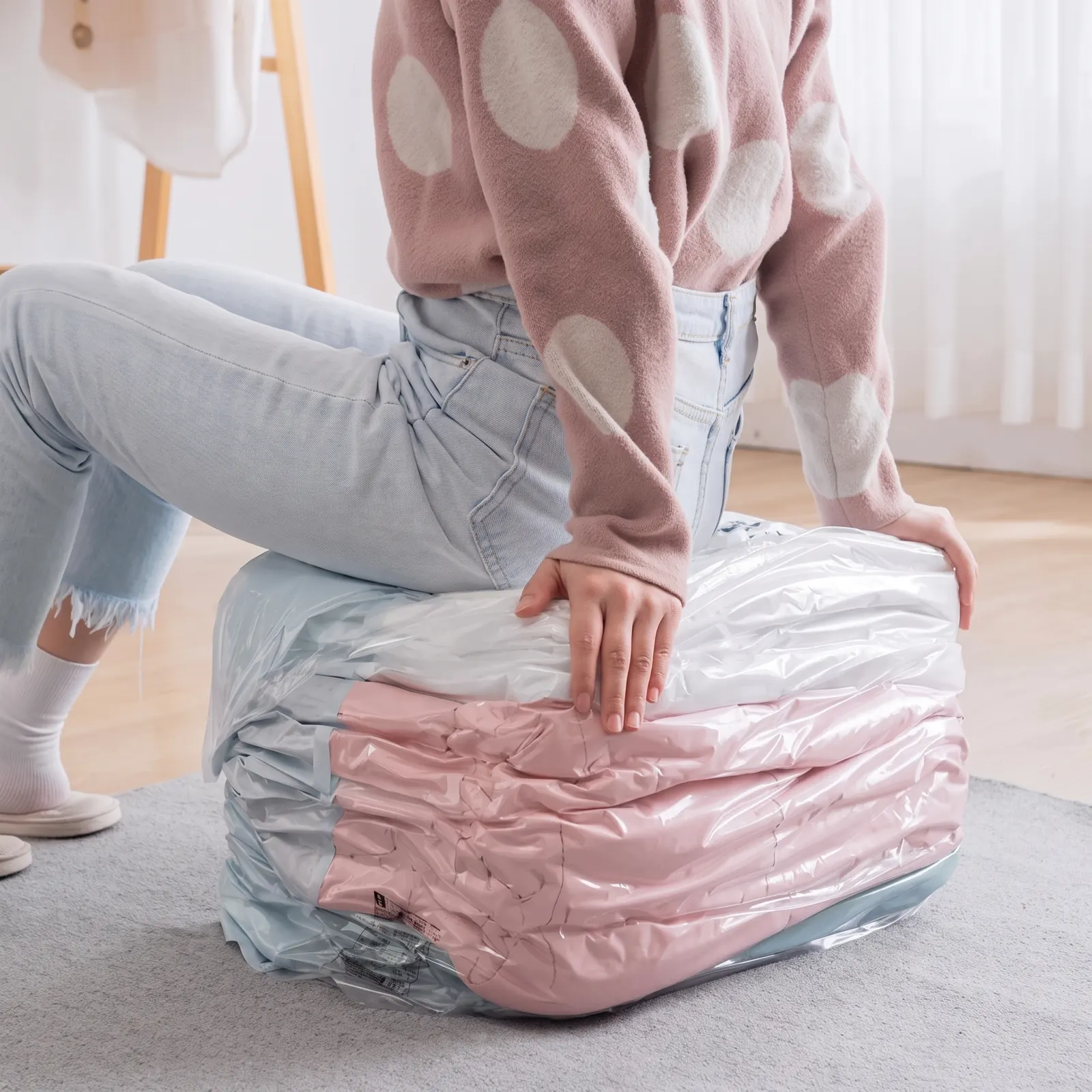 Sacs sous vide en situation